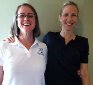 Meg McQuarrie with Dr. Debra Pear